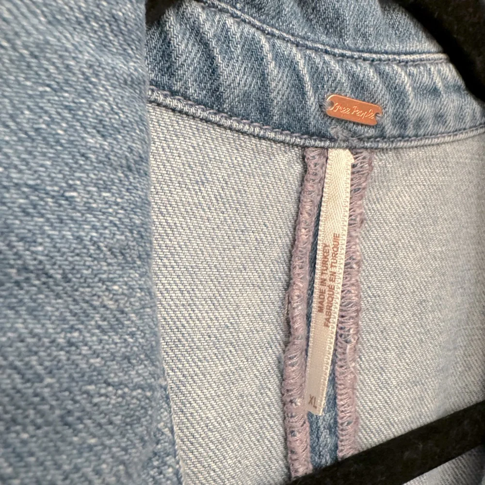 Free People Sz XL Nuray Denim Shirtdress - Picture 5 of 8